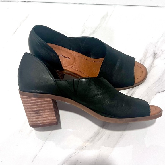 Lucky Brand Raheema Black Mules Versatile Leather Clogs 8M - Picture 6 of 7